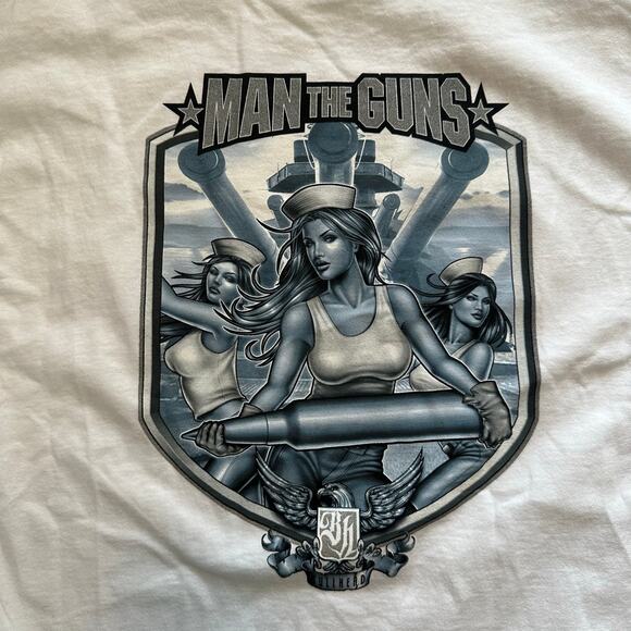 Vintage y2k Bullhead surf shirt Size Large Double side Graphic shirt - Picture 6 of 6